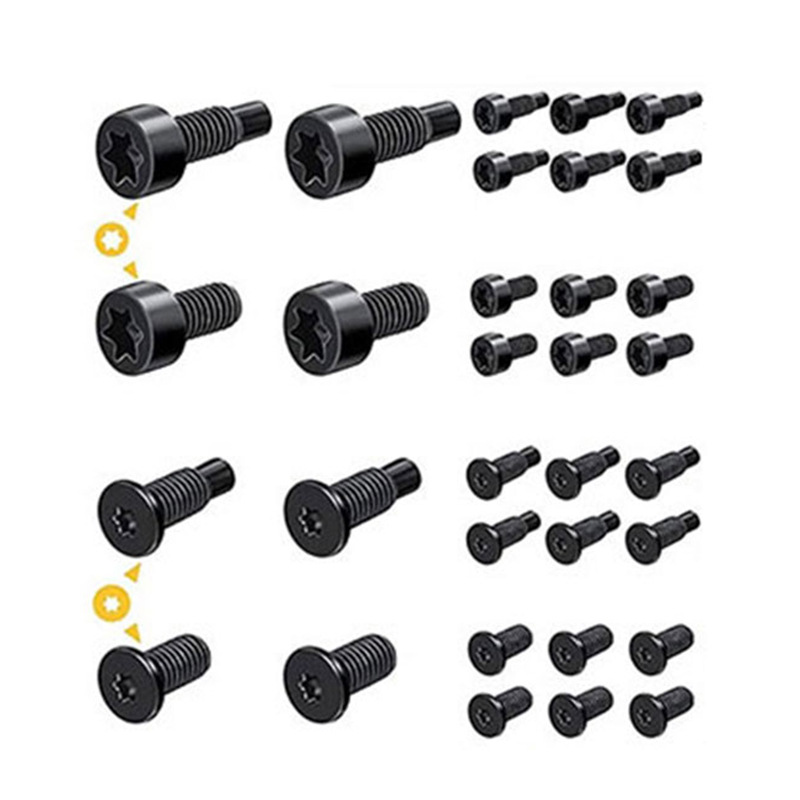 Timbre inteligente de anillo aplicable 16/40 piezas T6T15 tornillo de hardware antirrobo flor de ciruelo con agujeros accesorios de metal al por mayor