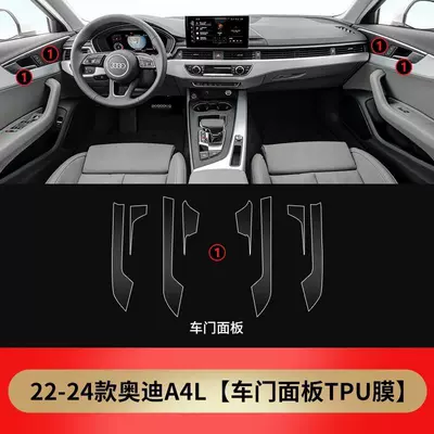 Car interior film Interior Protective Films A5 Center - 20-25-models-a4-door-panel-film