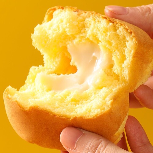 Puff Cream Cheesecake with Salted Soy Milk Filling, 10 Pk/500g, Nutritious Breakfast, One-Time Delivery