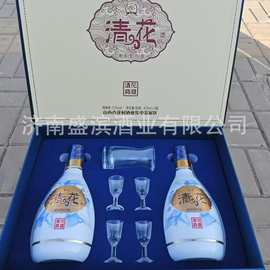 白酒批发山西原酿杏花村清花酒清香型53度礼盒节日送礼自饮整箱