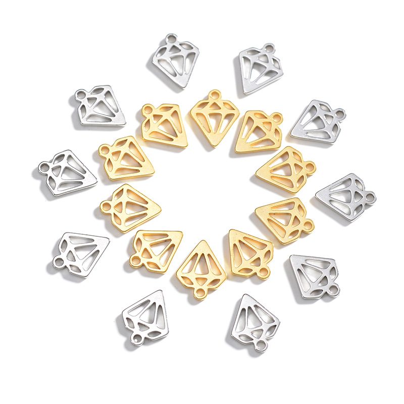 3g Weight Pendant Jewelry Making Type 1*1cm, 15*5mm Jewelry Making Size 18K Real Gold Plated Plating Material 1 Piece Quantity 201 Stainless Steel Material Letter, Heart Shape, Solid Color Pattern Simple Style Style Plating Craft 1 Piece 1*1cm 15*5mm 304 Stainless Steel Letter Heart Shape Solid Color Pendant 10