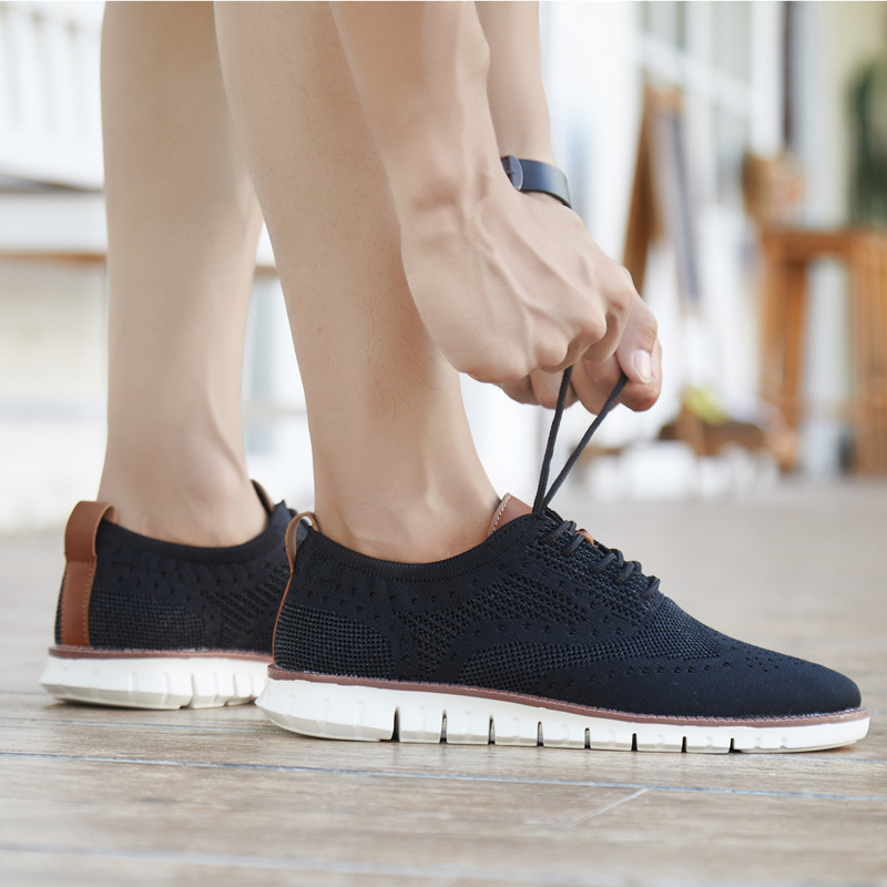 Zapatos casuales para hombre, nuevos modelos 2026, zapatos de malla transpirables para otoño, mocasines británicos de moda, zapatos de vela, zapatos deportivos de talla grande