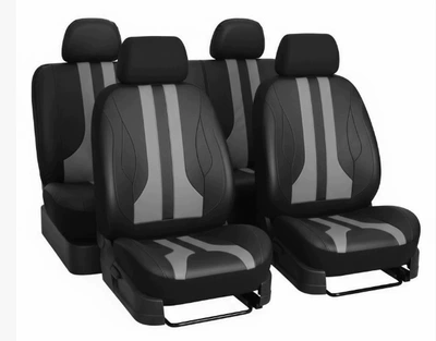 Universal seat cover, Cross-Border Foreign Trade Car Seat - blackgrey-nine-piece-set