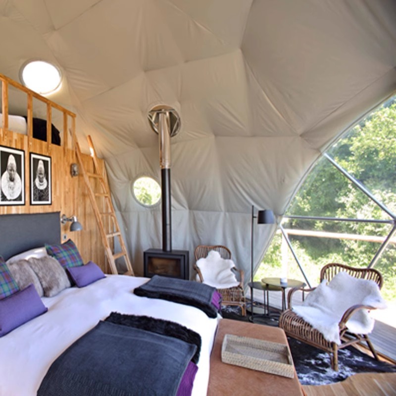 Star Hotel Tent Residence Fabricante de tiendas esféricas Wild Luxury Camping Scenic Spot Grassland Farmhouse Dome Star Room