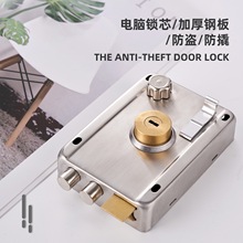 外装门锁老式防盗门锁芯B级大门木门锁室内外木门锁房门锁铁门锁