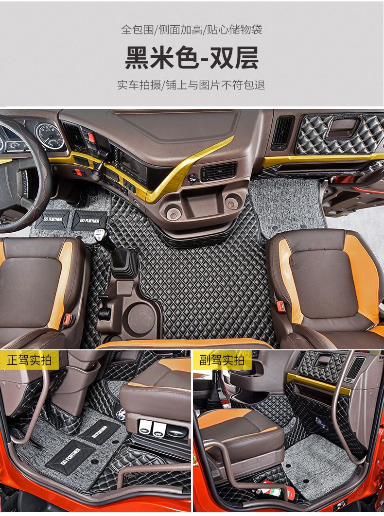 Suitable for Dongfeng Liuzhou Chiling H7/H5/M3 Floor Mats Surrounding the Interior Decoration of Large Trucks and Automotive Supplies