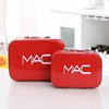 Mac, fashionable big capacious handheld waterproof cosmetic bag, internet celebrity