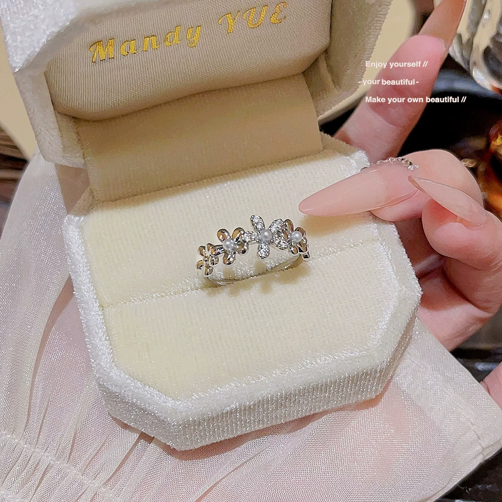 Маленькое дизайнерское кольцо с камнем, регулируемое обручальное кольцо, тренд сезона, стиль высокого качества, на указательный палец