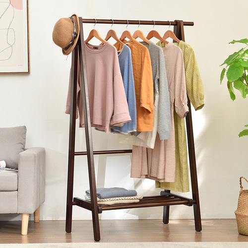 Jiayi solid wood coat racks floor-standing clothes racks bedroom room clothes racks vertical clothes racks office