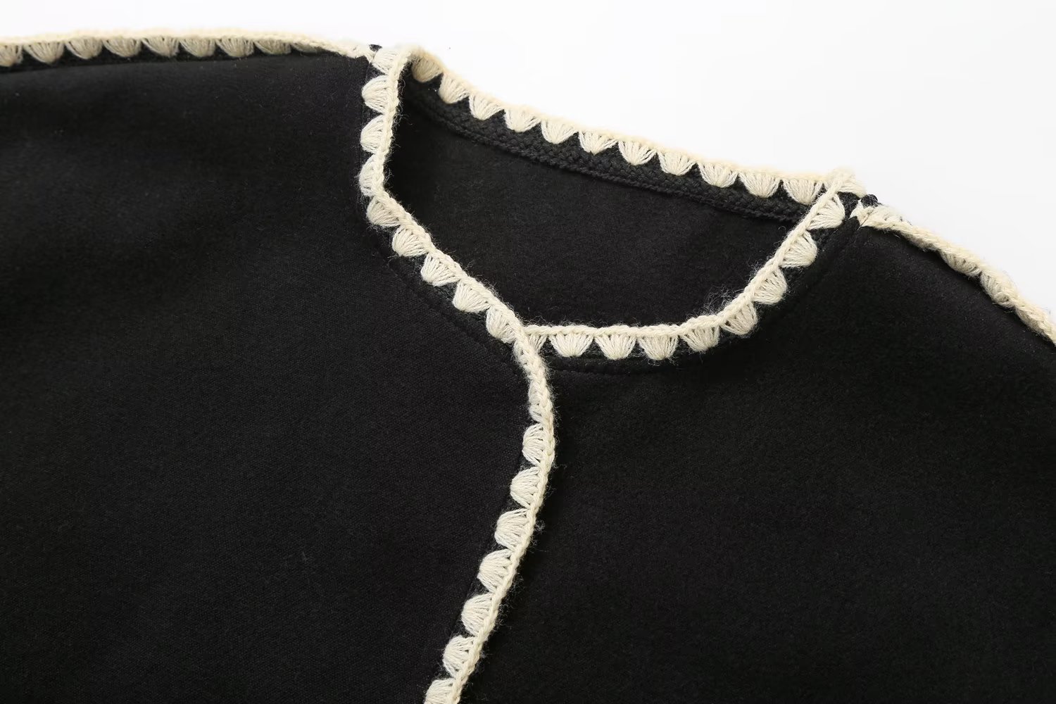 Abbigliamento donna autunno piccolo profumo stile contrasto colore temperamento casual con sciarpa cappotto giacca di lana bifacciale_voghion.com