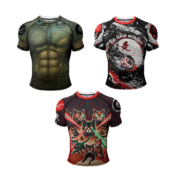 summer breathable T-shirt with a round collar