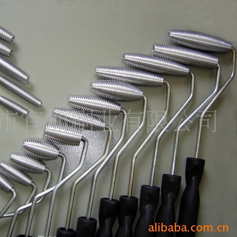 玻璃钢消泡滚筒直径30mm圆弧滚气泡滚压滚