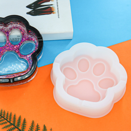 diy glue mold large cat claw ashtray silicone mold handmade ashtray abrasives manufacturer direct sales