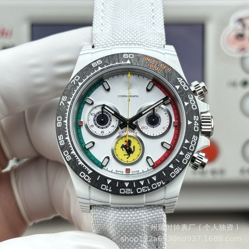Bt Factory Diw Daytona Mechanical Watch Fully Automatic Luminous Carbon Fiber Material 4130 Movement Men's Mechanical Watch Bt Factory Diw Daytona Mechanical Watch Fully Automatic Luminous Carbon Fiber Material 4130 Movement Men's Mechanical Watch