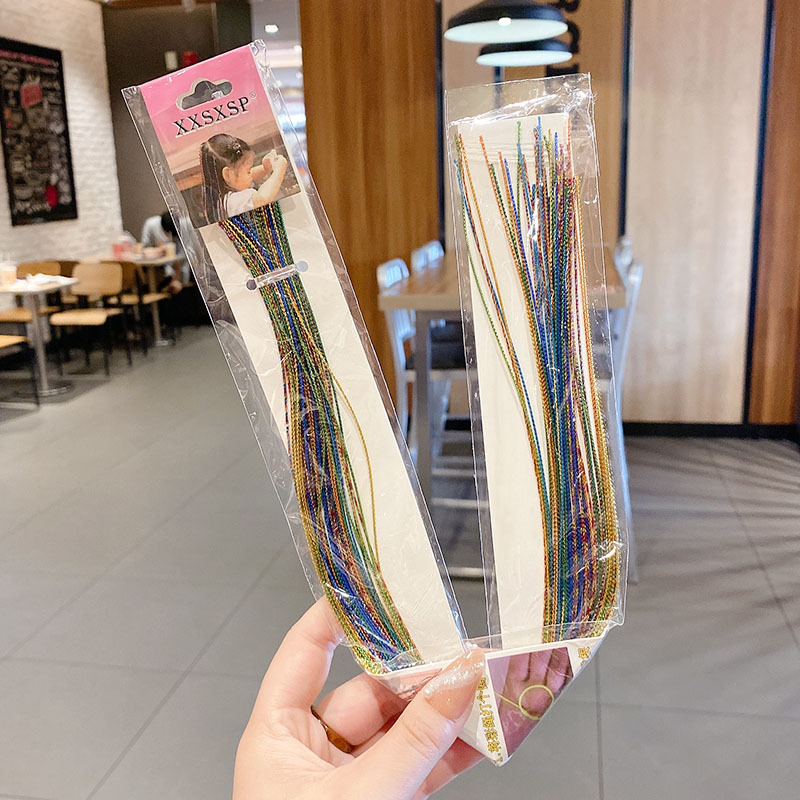 Niños trenzados cuerdas de cabello 2025 chicas trenzadas sucias dulce cool chica estilo cuerda de cabeza para bailar cuerda de cabello trenzado cinta de cabello mujer