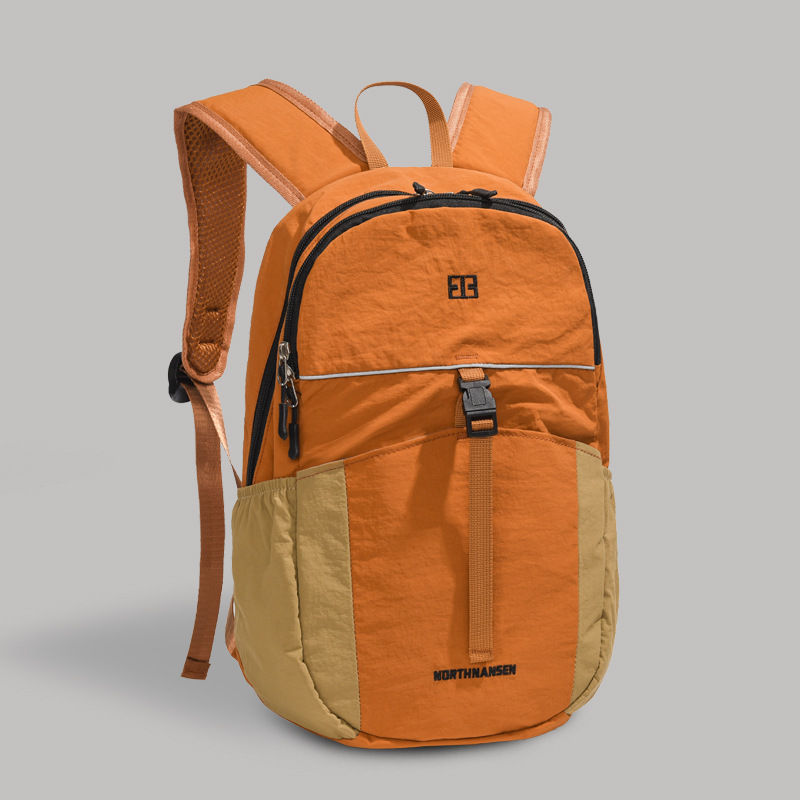 Mochila japonesa para niños, color combinado, mochila ligera al aire libre para niños, mochila de viaje casual simple para niños.