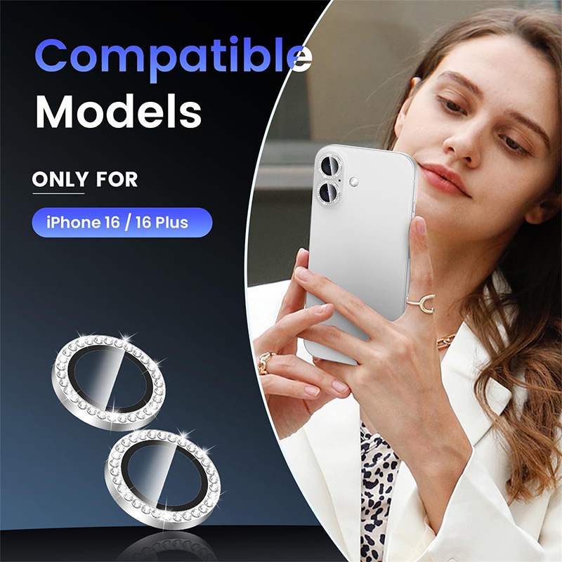 Suitable for iPhone 17Pro Max Camera Lens Protective Film Tempered Glass Film Dot Diamond Screen Cover