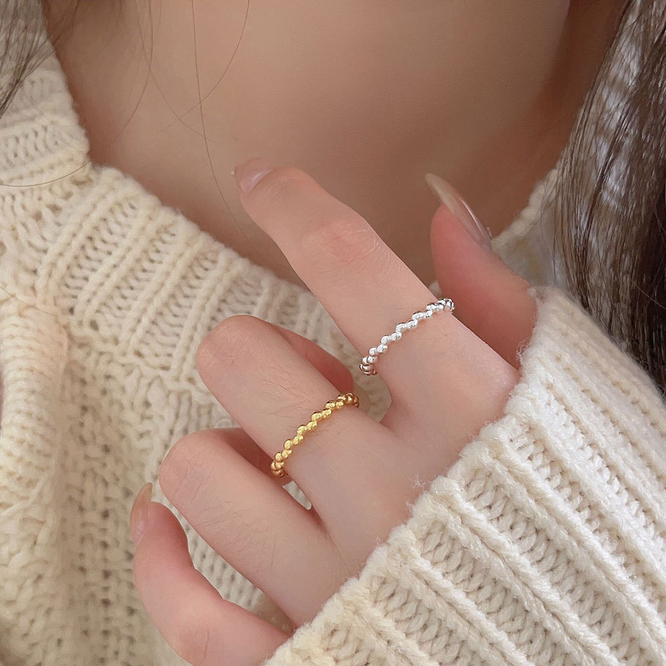 One Size Ring Size 925 Sterling Silver Geometric Rings