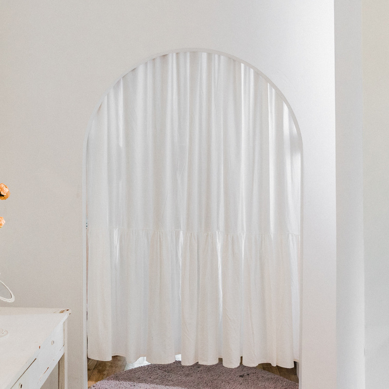 Fabric Door Curtain Cross-border Factory French Light Luxury High-end Kitchen Half Curtain Bedroom Living Room Homestay Decorative Partition Curtain