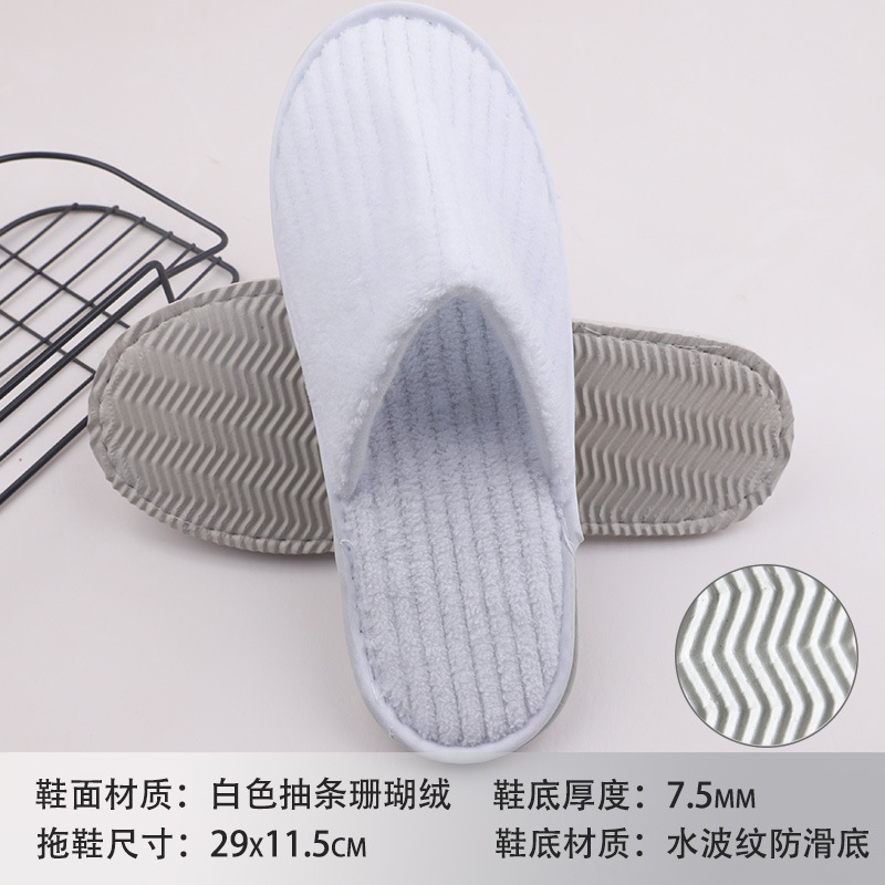 Hotel sandalinas desechables de algodón de lino de seda sandalinas de alojamiento residencial sandalinas desechables antideslizantes soleas de zapatillas gruesas