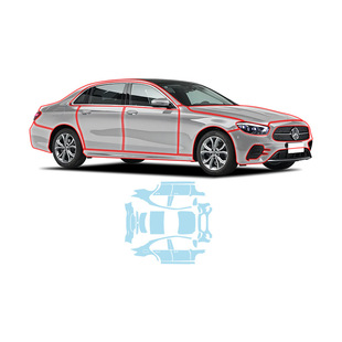 21-23 Mercedes-Benz E-Class Machine Cutting TPU Invisible Car Clothing Full Car Film Transparent Film Paint Mask Special Protective Film for Special Car