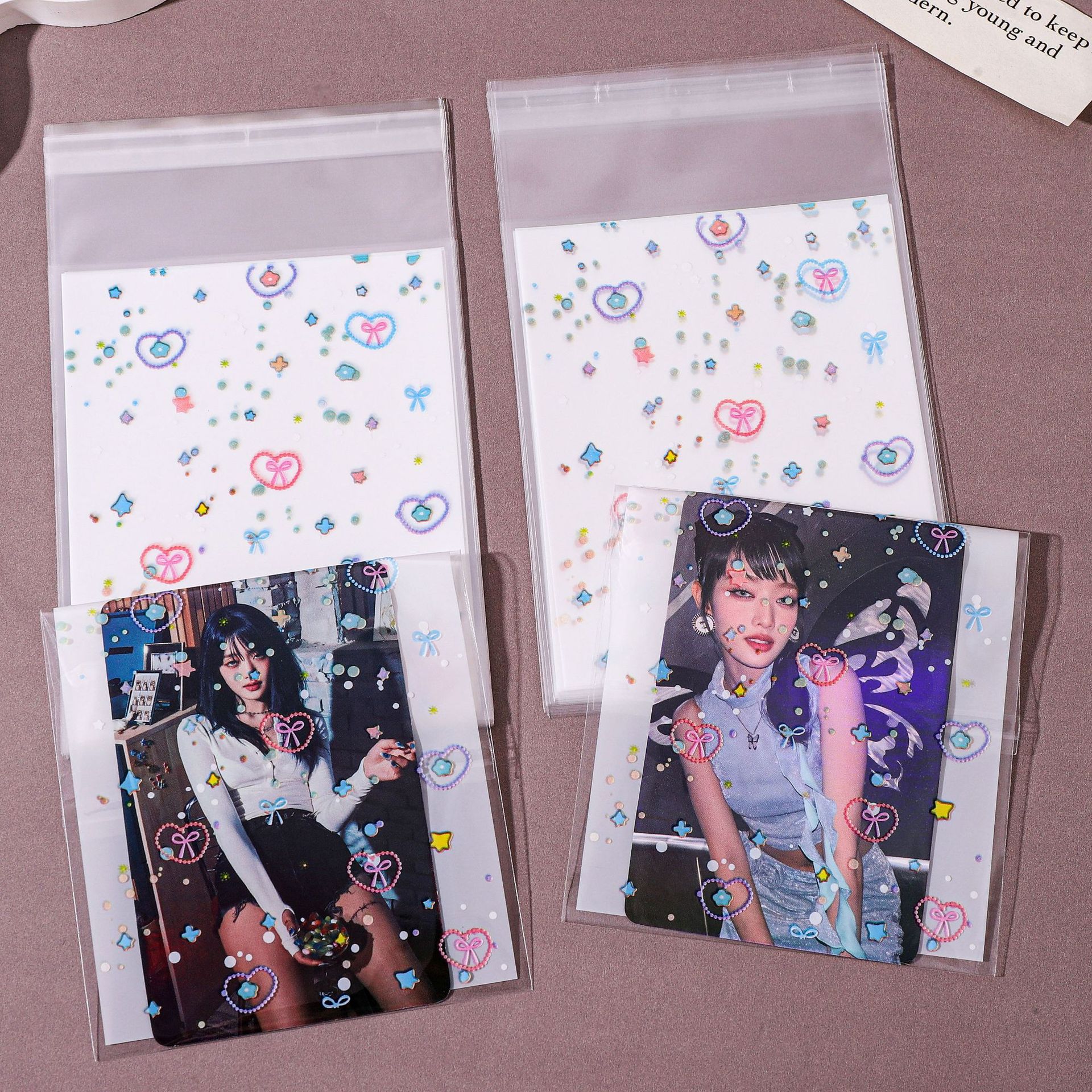 源工場の新型の清新な愛の要素は自分で袋の小さい掛け物の贈り物の包装袋のアクセサリーの包装袋をくっつけます。