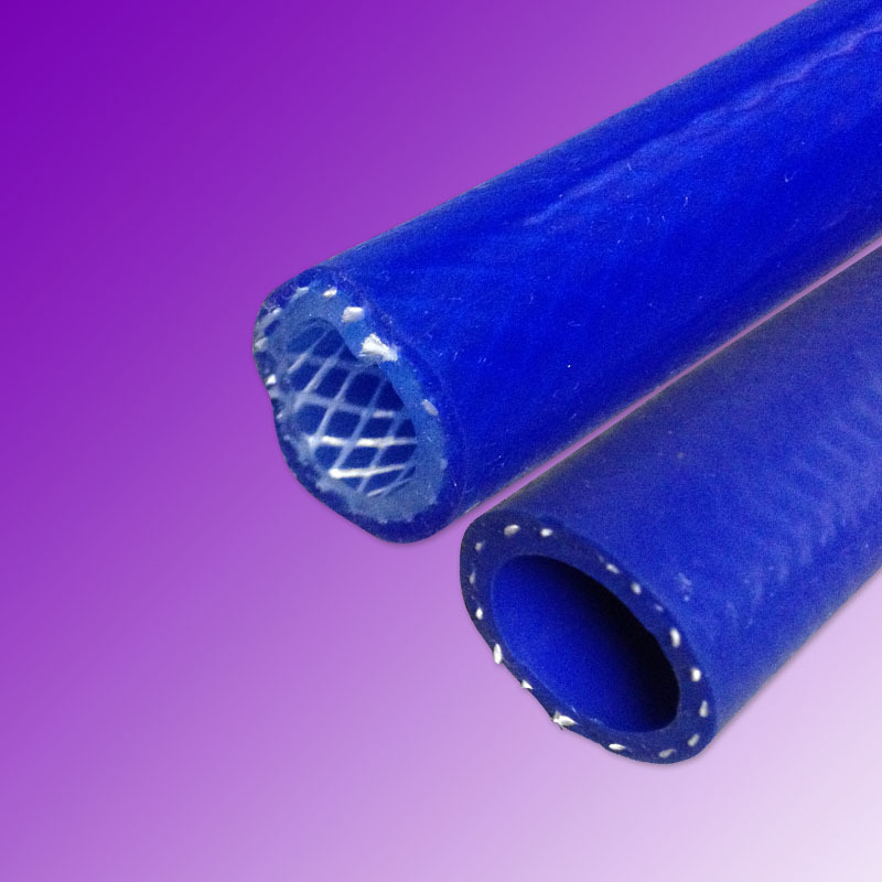 厂家定制GREATFLEX蓝色BP20B耐温抗压弯曲网纹编织食品级硅胶软管