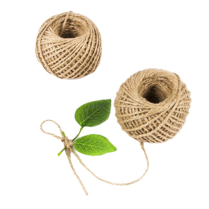 Roland flor material de embalaje natural de cáñamo cuerda floral flor tienda ramo suministros 60 m