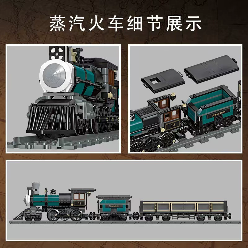 Jiexing Realistic train model, constructor, toy, new collection