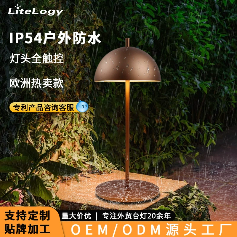 Трансграничные сенсорные затемненные грибные бутоны настольная лампа внешней торговли usb зарядная атмосфера после современного ресторана креативный ночной свет