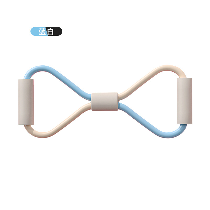 대담한 대비 색상 8 단어 풀 로프-화이트 블루