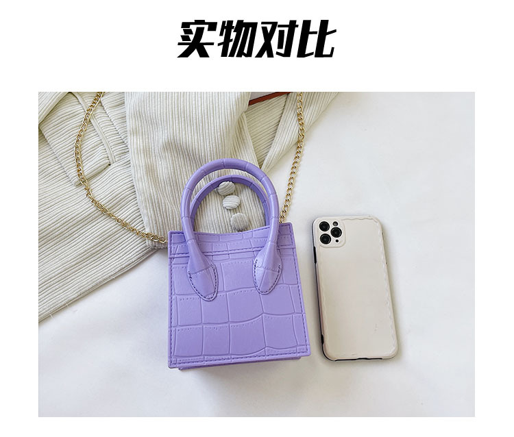 2025 Cross-border new popular smiling face bag, small square bag, fashionable and versatile chain hand bag, shoulder and crossbody jelly women's bag undefined