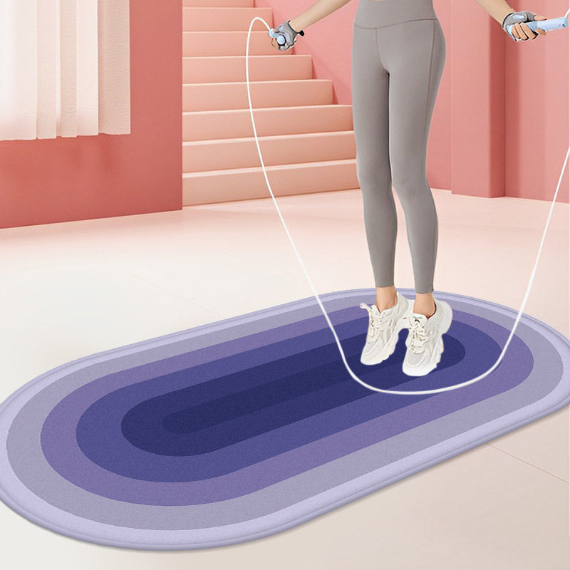Jump Rope Shock-Absorbing Mat, Soundproof Floor Mat, Yoga Mat, Silent Professional Rope Mat, Home Indoor Jump Blanket, Fitness Shock-Proof Mat