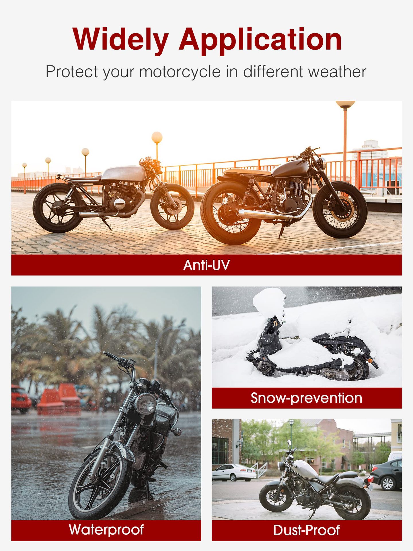 Motorcycle Garment with Reflective Strip Oxford Cloth Dustproof Rainproof Sunscreen Motorcycle Cover Electric Vehicle Sunshade Garment