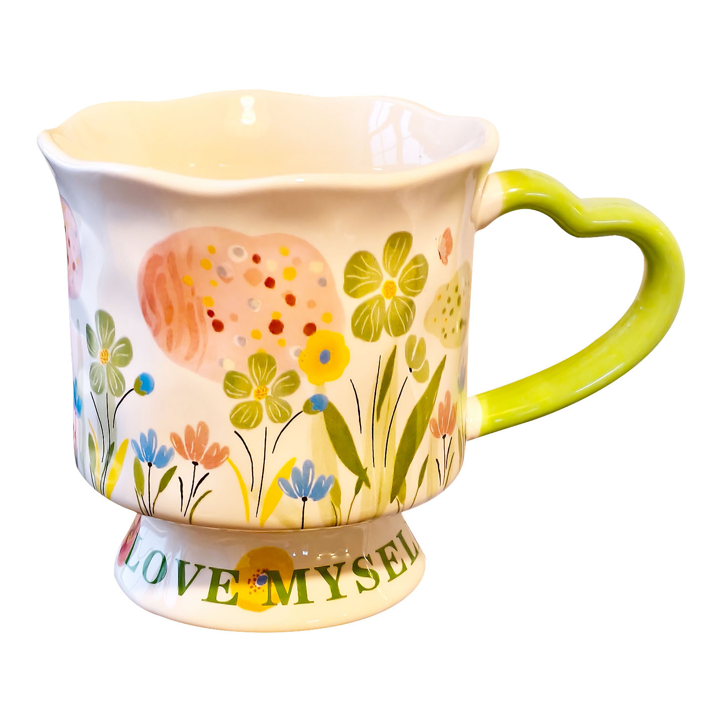 High-Value Floral Mug Unique Design Ceramic Drinking Cup For Girls Birthday Gift Souvenir_voghion.com
