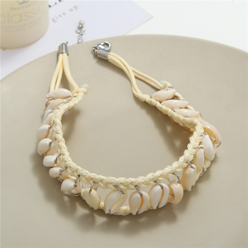 European And American New Bohemian Creative Hand-woven Shell Necklace display picture 1