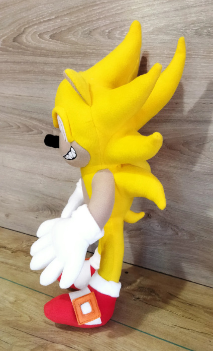 跨境新品fleetway super sonic plush 公仔游戏卡通玩偶厂家