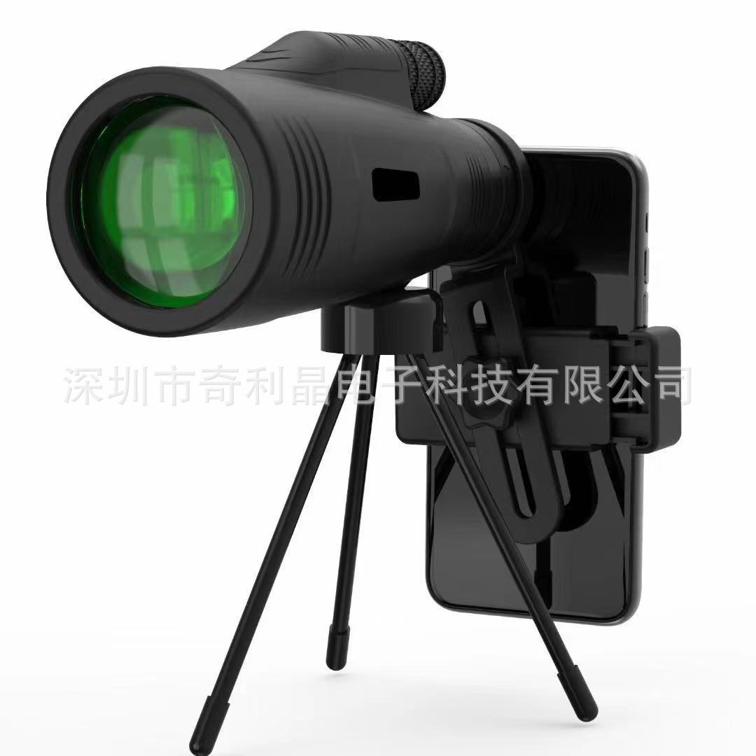 户外单筒望远镜12*50真实大口径高倍手腕全光学镜片镀膜防抖水氮