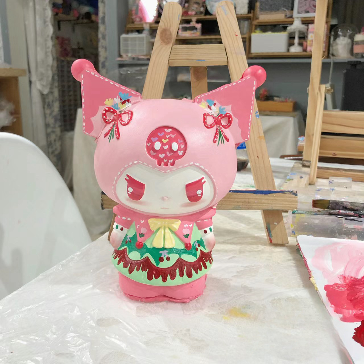 Muñeca de yeso de estilo explosivo al contado, embrión blanco, puesto pequeño del mercado nocturno, muñeca de yeso coloreada especial, centro comercial, exclusivamente para venta al por mayor