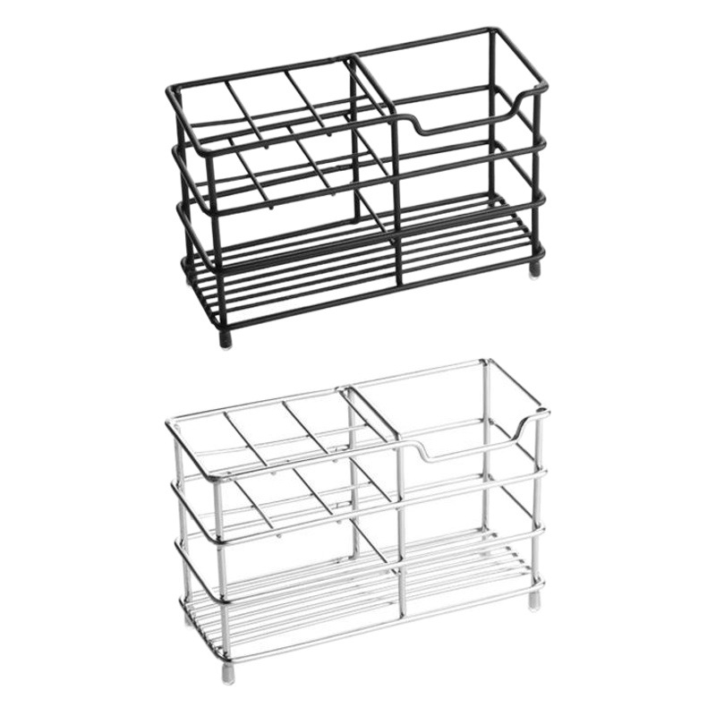 Creativo de acero inoxidable cepillo de dientes titular ponche-libre baño pasta de dientes titular cepillo de dientes eléctrico titular cepillo de dientes de almacenamiento rack