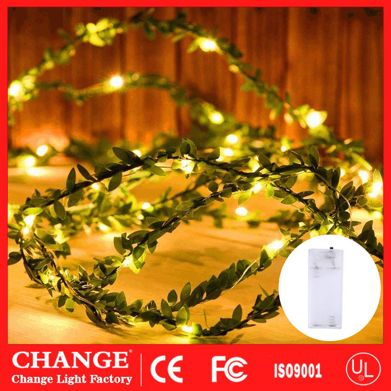 녹색 잎 등나무 2 미터 20 램프 배터리 상자