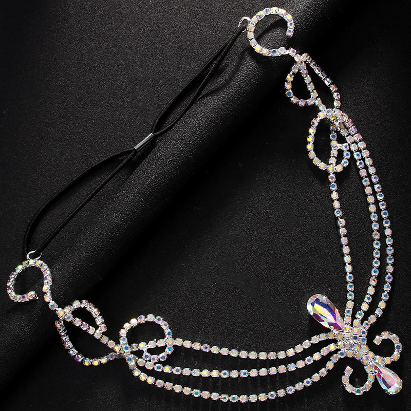 Cross-border nueva cinta de diamante de estilo bohemio multicapa de diamante bandas de cabello accesorios de baile Headwear