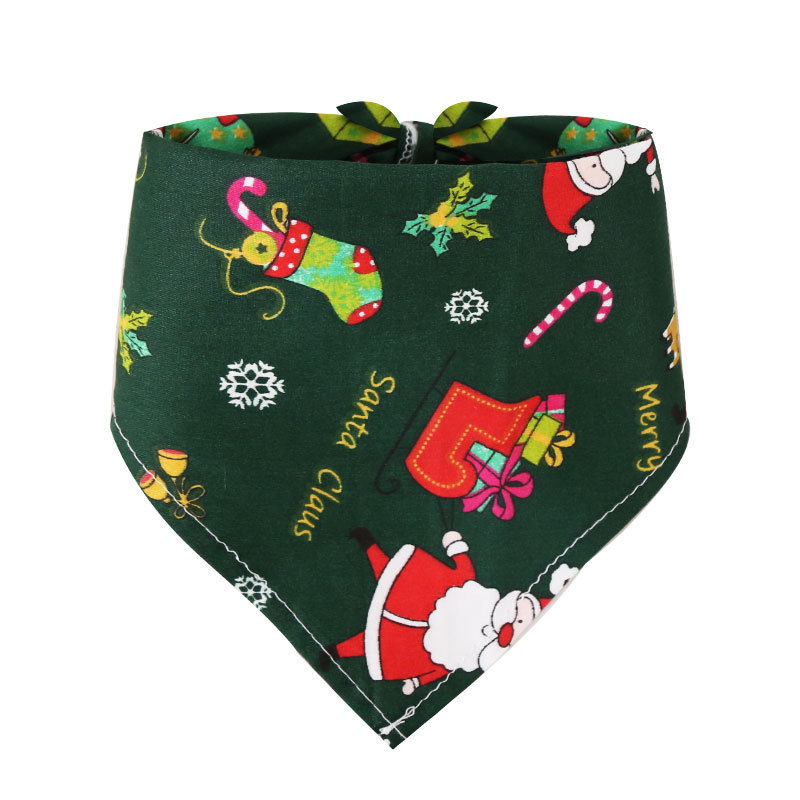 Pañuelo triangular navideño para perros y gatos, suministros para mascotas para perros pequeños, medianos y grandes, bufanda para gatos con decoración para perros para todas las estaciones.