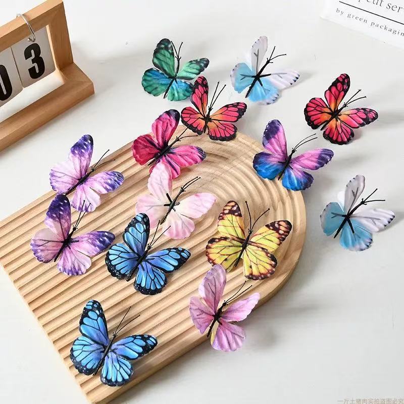 Simulated Butterfly Silk Crafts Interior Decoration Photography Props Fake Flowers Wedding Decoration Creative Butterfly Flowers Wholesale Simulated Butterfly Silk Crafts Interior Decoration Photography Props Fake Flowers Wedding Decoration Creative Butterfly Flowers Wholesale