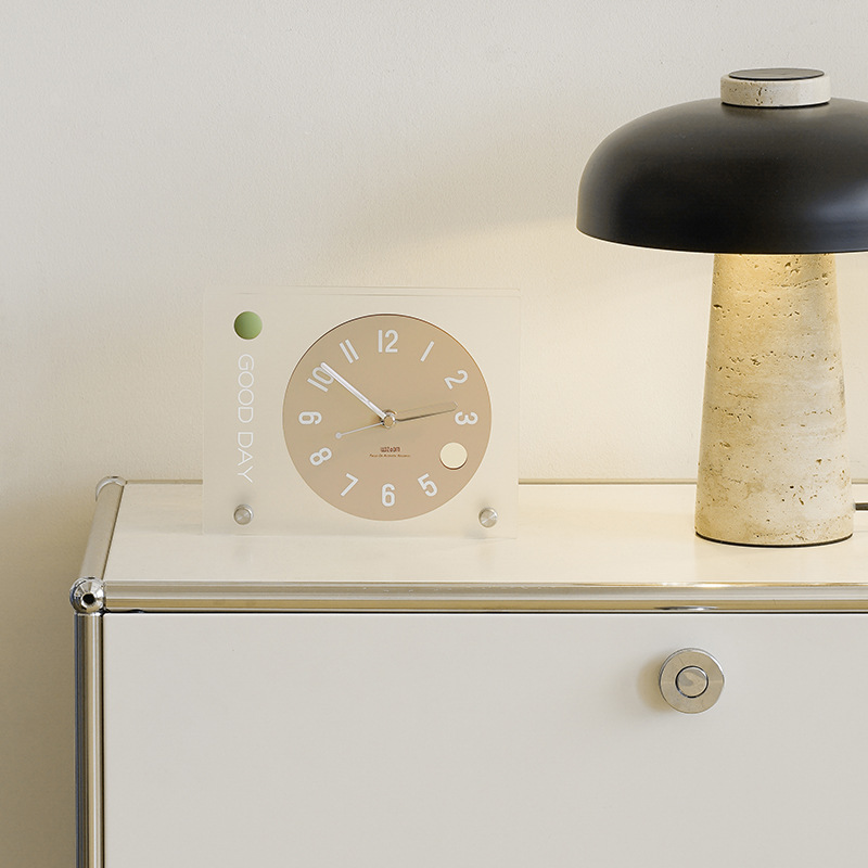 WOZOOM casa casi creativa simple decoración de escritorio dormitorio reloj de escritorio puerta de entrada gabinete de televisión decoración de reloj