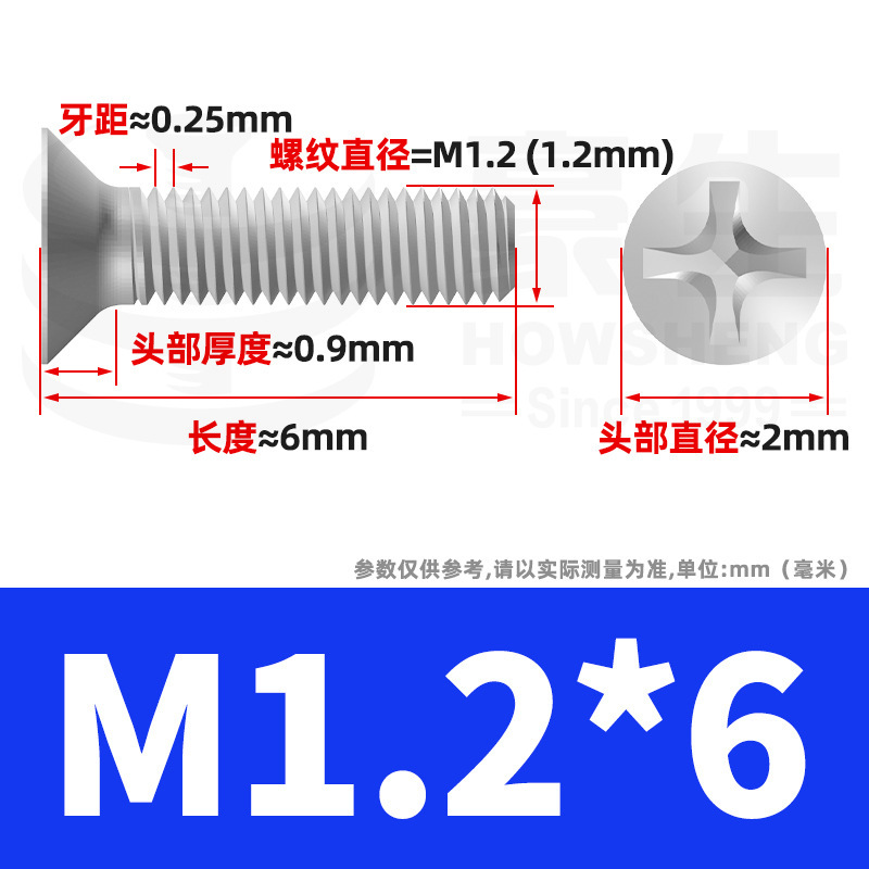 304ステンレスネジのネジの十字溝の平頭のネジのKMの機械の糸の小さいネジのm 2m 3m 4m 5m 6|undefined