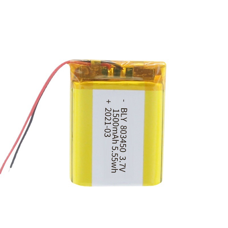 リチウム電池 803450 メーカー 1500mAh おもちゃの車美容器具スマートロックデスクランプポリマーリチウム電池|undefined