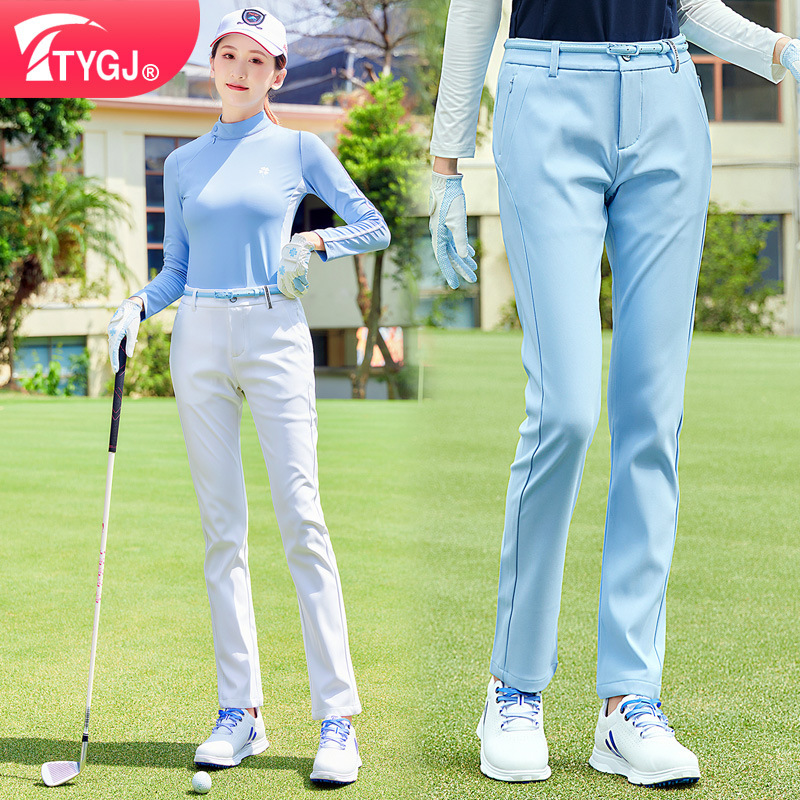 Golf women's autumn and winter trousers waterproof fabric breathable slim-fit stretch quick-drying pants sports pants Golf women's autumn and winter trousers waterproof fabric breathable slim-fit stretch quick-drying pants sports pants