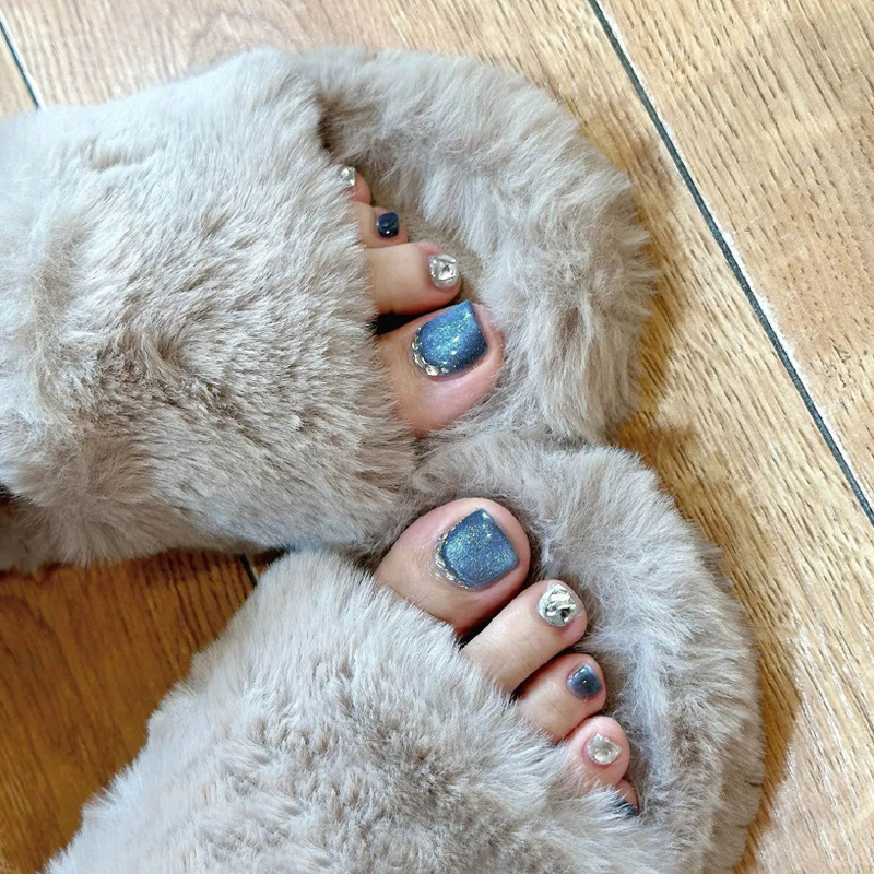 Jz-220 Summer Wearable Toe Nail Stickers Lake Blue Cat Eye Rhinestone Nail Pieces Wholesale Removable Waterproof Toe Nail Stickers Jz-220 Summer Wearable Toe Nail Stickers Lake Blue Cat Eye Rhinestone Nail Pieces Wholesale Removable Waterproof Toe Nail Stickers