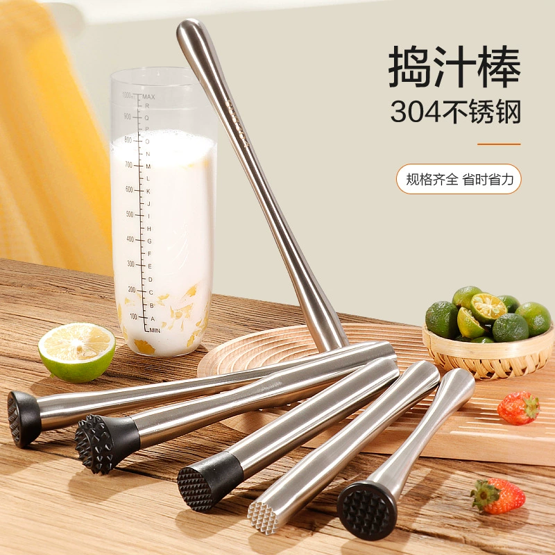 Лимонный молоток из нержавеющей стали палочка для дробленого льда фруктовая палочка для затирания бар поставки чая с молоком коктейль крекер для льда винная палочка